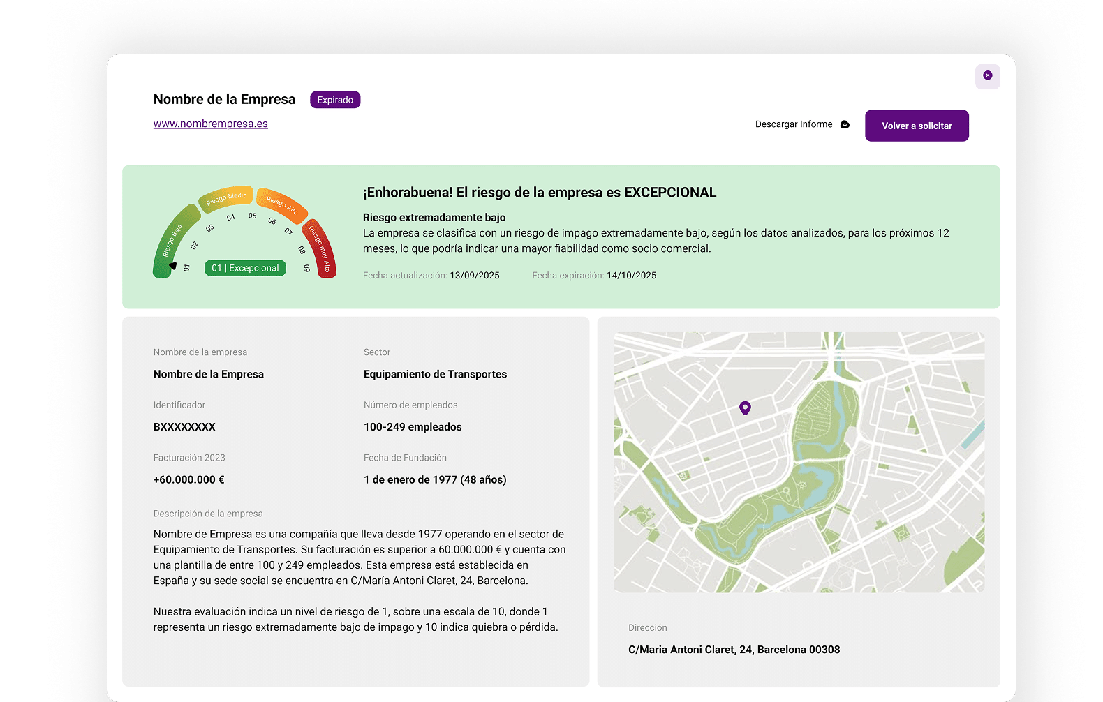 Rating de empresas estratify